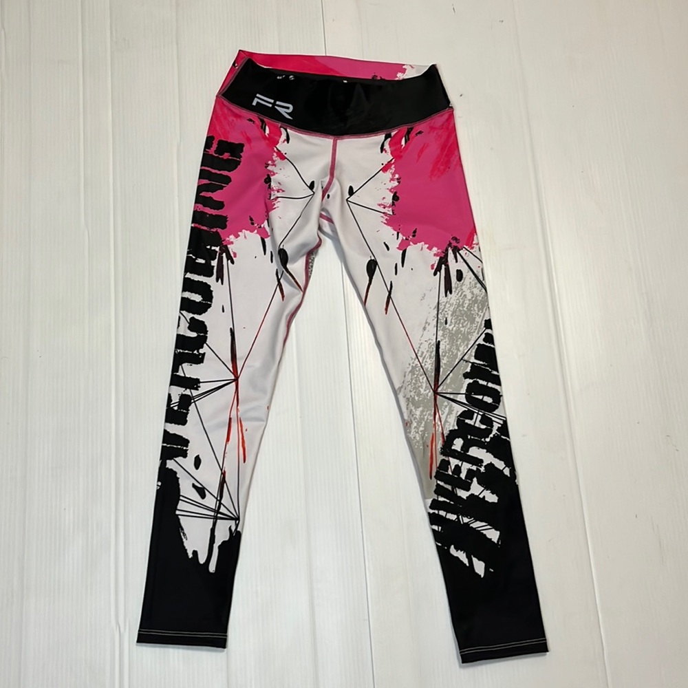 Fiber Colombian Leggings. Pink multicolor